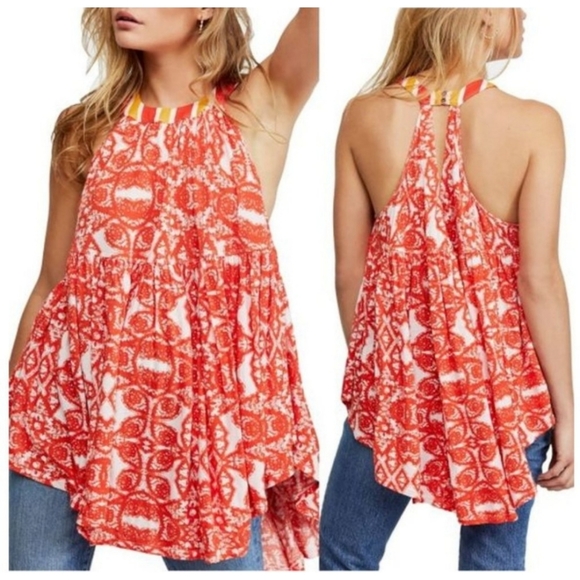 Free People Tops - Free People XS Linen Blend Tunic Top